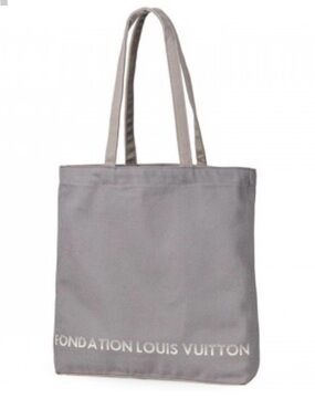 EUC- Louis Vuitton Foundation Exclusive Grey Tote Bag